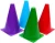 Import 9 Inch Assorted Color Plastic Traffic Cones Sports Activity Cones for Kids Outdoor and Indoor Gaming and Festive Events from China