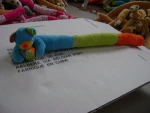 90*8cm beautiful promotional customized stuffed plush colorful teddy bear animal door stopper,door shield