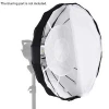 90cm Beauty Dish Folding Collapsible Softbox Flash Diffuser with Honeycomb Grid Bowens Mount for Studio Strobe Flash