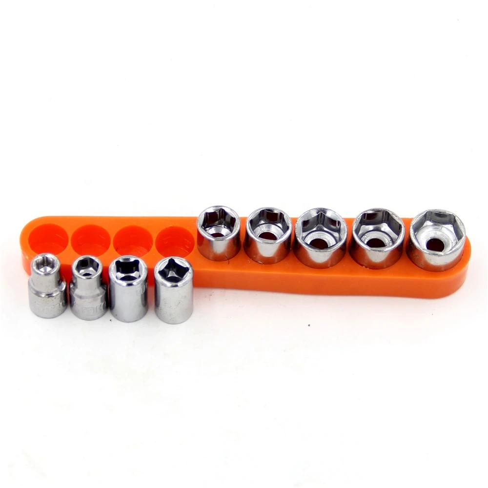 9PCS Pneumatic Metric 6.32MM hex Strong Socket sleeve connecting rod Wrench Set