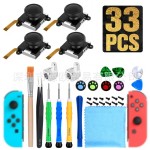 A Hot thumb grips with screwdriver Set console joystick repairs kit tools parts repair For nintendo switch