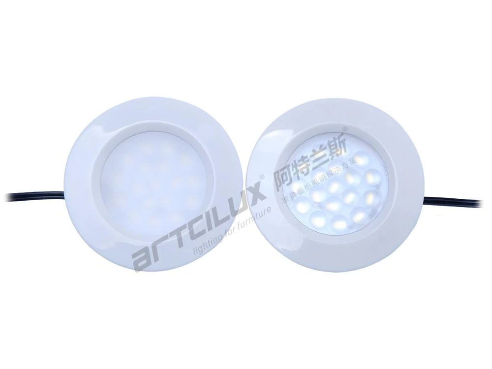 A1110 Suitable in Hanging Cabinet Ceiling Round Recessed and Light colour cool white led puck light led spot light