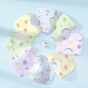 Absorb quickly Avoid wet clothes 100% cotton baby bandana drooling baby bibs