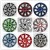 Import ABS/PP Anti-wear luxury gold and black Car Wheel Hubcaps,twin --color car wheel cover for universal from China