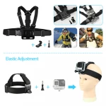 Action Camera Accessory Kit with Carrying Case  Monopod Selfie Stick for Go pro sport camera