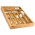 Import Adjustable Utensils Expandable Dividers Kitchen Drawer Organizer Bamboo Tray Cutlery Holder Dividers 9-Compartment Storage Tray from China