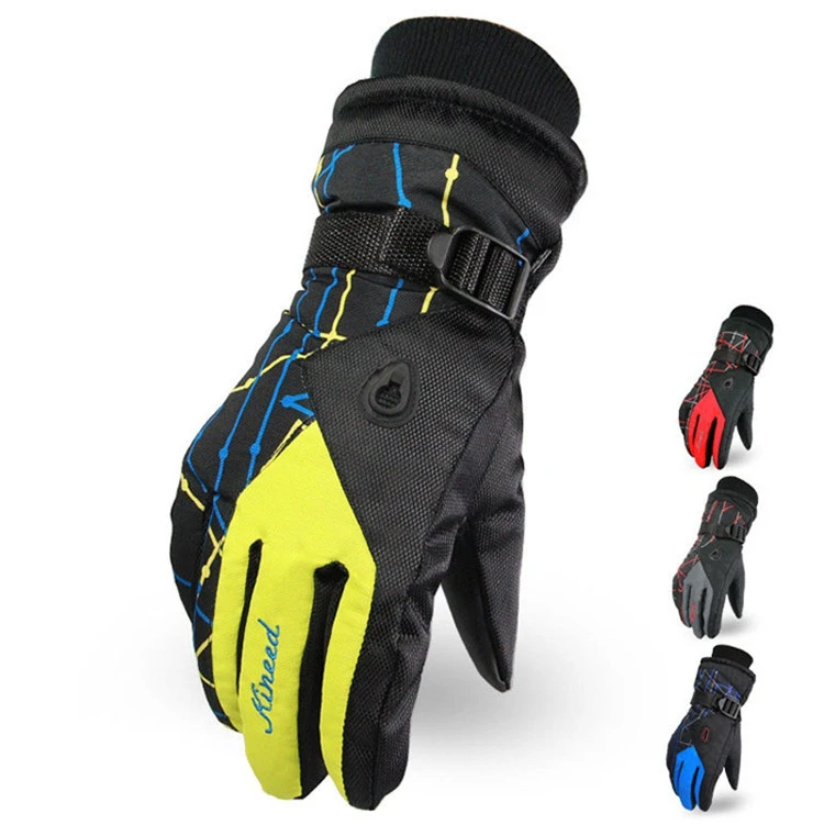 Adult Ski Gloves Men Women Winter Fleece Waterproof Warm Snowboard Snow Gloves
