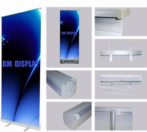 Buy Advertising Aluminum Roll Up Display Stand, Small Base Roll Up ...