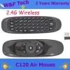 Air fly mouse mini USB Remote Control C120 Air Mouse C120 Wireless Keyboard Android 4.0 Mini PC