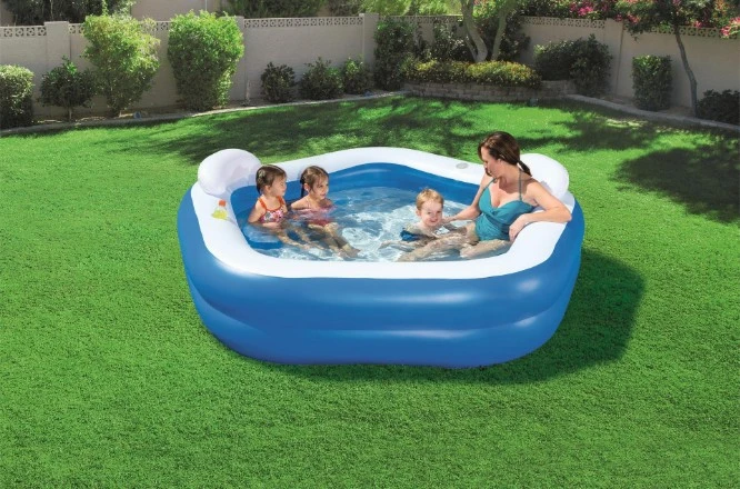 Airpump PVC Inflatable Indoor or Garden Family Swimming Pool Padding Pool