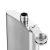 Import Alcohol silver custom logo stainless steel insulated whisky hip flask gift with leather set from China