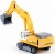 Import Alloy Diecast Engineering Machine Car 1:87 HYDRAULIC EXCAVATOR Toy construction truck toys from China