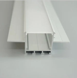 ALP092 Trimless recessed Aluminum Profile for 12.5mm thick plasterboard with  PC diffused cover without ribs
