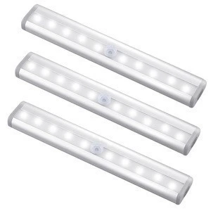 Amazon 10 LED Battery Operated emergency light Kitchen PIR Body Motion Sensor Night Light Cabinet LED Closet Light lamp