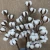 Import Amazon 3 Pack 21 inch Cotton Stems Farmhouse Style Display Filler - Floral Decoration 10 heads In Stock from China