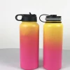 amazon hot sale Insulated Water Bottle With Straw Travel Powder Coated Double-Walled Thermos/Vacuum Flask with silkscreen logo