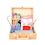 Amazon Hot Sale Kids Early Educational Toys Wooden Simulated Doctor Set Toys