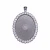 Import Amazon New Hip Hop Hot Sale Custom Oval Shape Photo Memory Diamond Necklace Pendant from China