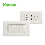 American Italian Type 16A 3 Gang 2 Way Wall Switch