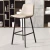 Import American retro wrought iron bar chair cafe casual high stool creative rivet leather back bar chair from China