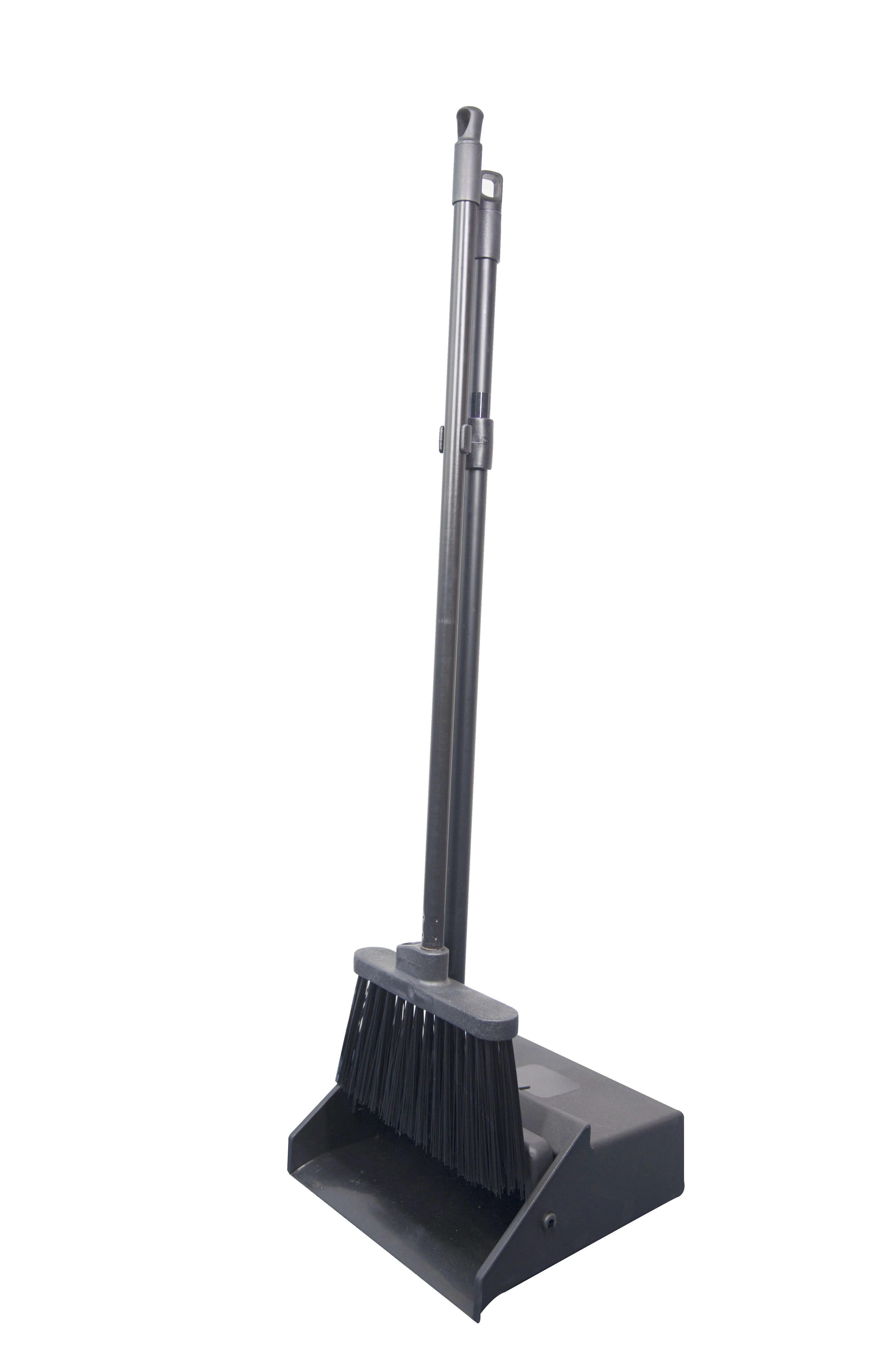 Angle Broom with Dustpan Set Multi-Function Plastic Long Handle Windproof Angle Broom w/ Dustpan