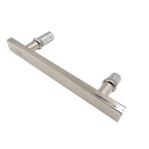 Anti Slip Double Holes Polished 304 Stainless Steel Shower Door Handles