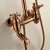 Import Antique brass bathroom fittings bath mixer shower faucets from China
