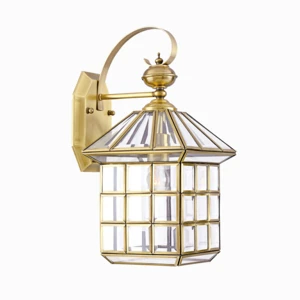 Antique Brass Led Copper Outdoor Wall Light