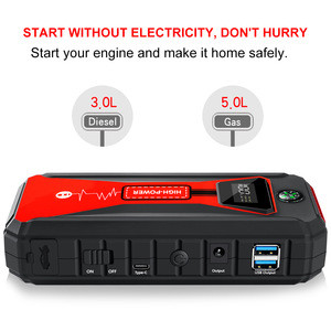 Auto Emergency Car Battery Power Booster Portable Jump Starter 12V