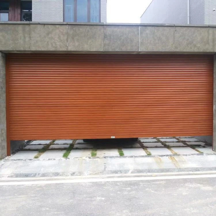 Automatic remote wood grain fire rated Aluminum alloy roller shutter for garage door and window