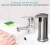 Import Automatic Stainless Steel Soap Dispenser Sensor Dispenser Equipped with Infrared Motion Sensor Waterproof Base from China