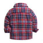 Autumn Season Boys Clothing Fashion New Cartoon lattice Collar Long Sleeve Cotton 100% Shirt Boy Shirts+Tie bow