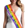 Bachelorette Party Supplies Gay Rainbow Bride To Be Sash