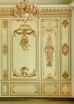Banruo Fashion European Style Home Hall Church Building Decoration PU 3D Wall Board Panel