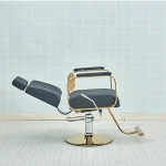 Barber shop chair factory direct sale stainless steel hairdressing chair hair salon dedicated rotary lifting hair cutting seat