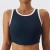 Import Bbx6562 Women Comfortable Patchwork Color Collision Yoga Bra High Impact Gym Tank Top Shockproof Gathered Crop Top Padded Workout Bra from China