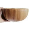 Beauty Large Custom Logo Kitchen Cereal Pasta Soup Salad Big Acacia Wood Salad Bowl For Restaurant