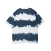 Best-selling popular dark solid tie-dye mens o-neck t-shirts loose casual t-shirt