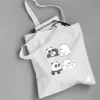 Best selling white custom printed foldable durable eco friendly shopping canvas cotton tote bags