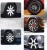 Import Bi-color 13"14" hubcaps car wheel cover from China