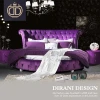 big adult antique double purple round bed on sale set fabric design bedroom metal strong bed frame king size round bed