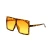 Import Big Frame Newest Large PC Frame Flat Top Gradient Sun Glasses Oversized Rectangle Plastic Frame Red Sunglasses from China