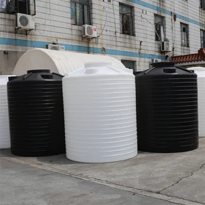 Big white PE plastic vertical round chemical liquid container water storage tank