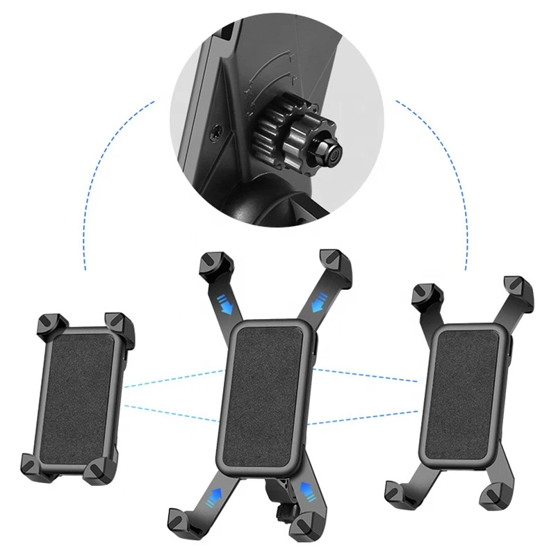 Bike Phone Mount Anti Shake and Stable Cradle Clamp with 360 Rotation Bicycle Phone Mount Holder