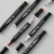 Import Black 12 color double tip Marker pen Watercolor brush Black barrel color highlighter marker pen from China