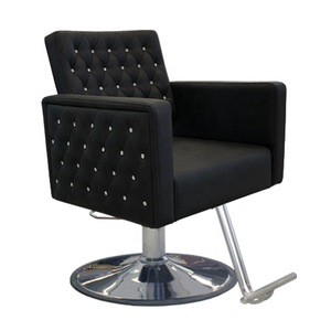Black crystal front panel nail barber chair nail salon styling chair