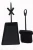 Import Black fireside hearth tidy set loop iron handle brush and shovel fireside tools from China