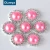 Import Blinginbox supplier wholesale 15mm plastic orange ab colors half round pearl beads silver rhinestone buttons for clothes from China