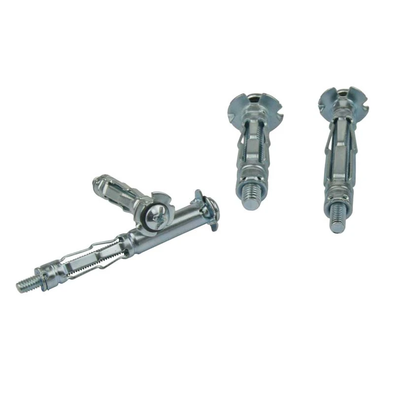 Bolt type hollow wall anchor carbon steel plasterboard fixing