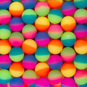 Bouncy balls 45mm - Crayon Ice Colored Rubber Hi Bouncing Balls - 25pcs per Bag in Bulk